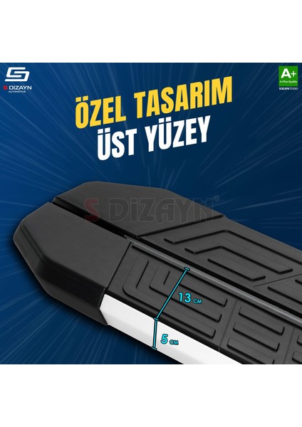 S-Dizayn Opel Combo E Newline Aluminyum Yan Basamak 203 cm 2018 Üzeri fırsatları