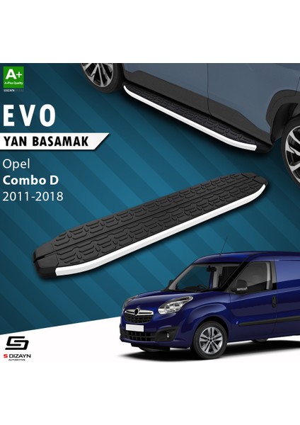 S-Dizayn Opel Combo D Evo Aluminyum Yan Basamak 193 Cm 2011-2018 A+