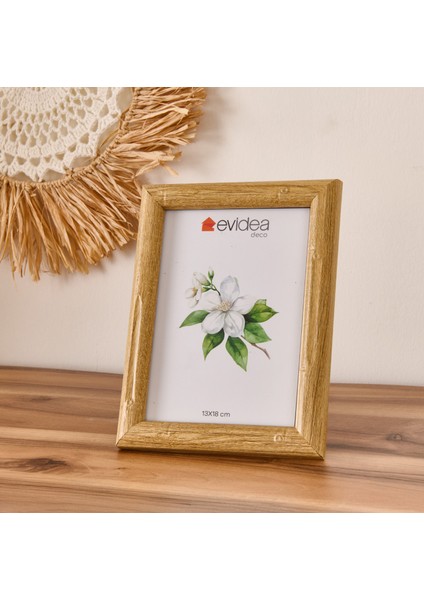 Deco Natürel Çerçeve - Açık Kahverengi - 13X18 cm