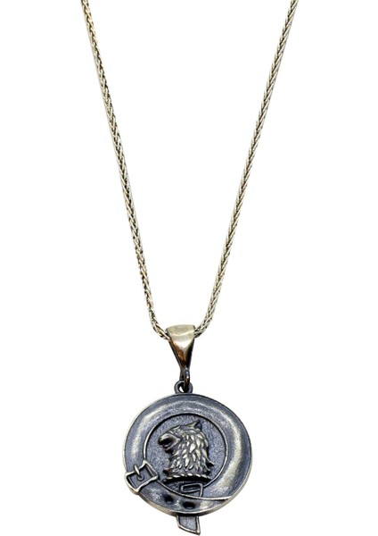 Kartal Desenli Gümüş Kolye