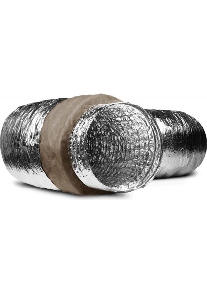 102 mm Afs Ses ve Isı Izolasyonlu Esnek Hava Kanalı 2.5 Metre