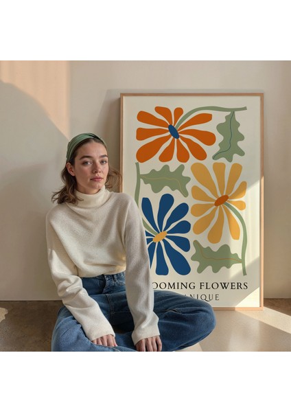 Flower Gallery Çerçevesiz Poster, Modern Dekoratif Çerçevesiz Poster, Tablo fiyatları