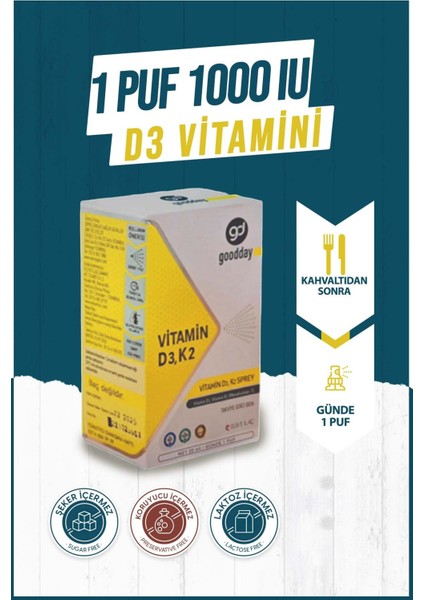 Vitamin D3k2 20 Ml Takviye Edici Gıda