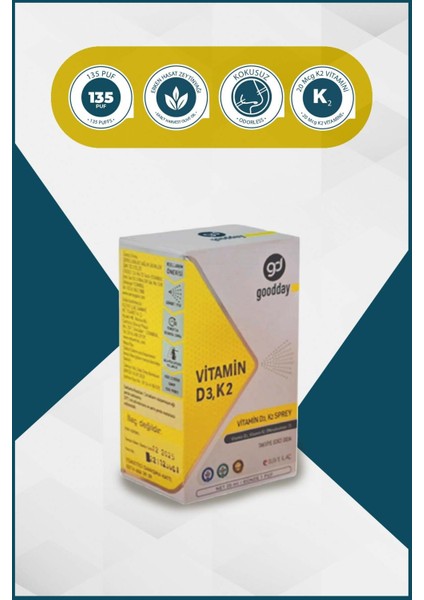 Vitamin D3k2 20 Ml Takviye Edici Gıda