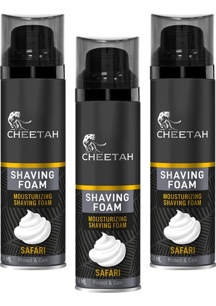 Safari Erkek Tıraş Köpüğü 250 ml x 3 Adet
