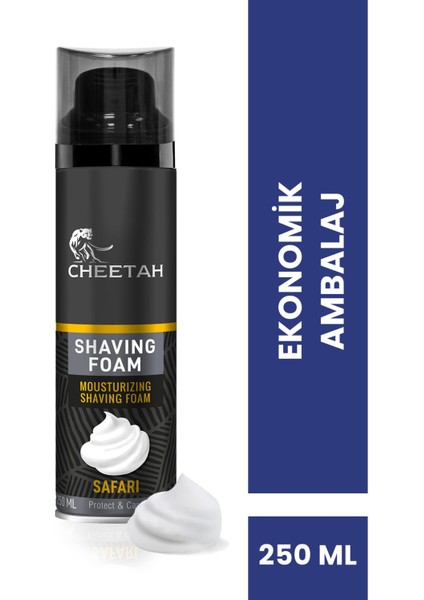 Safari Erkek Tıraş Köpüğü 250 ml x 3 Adet