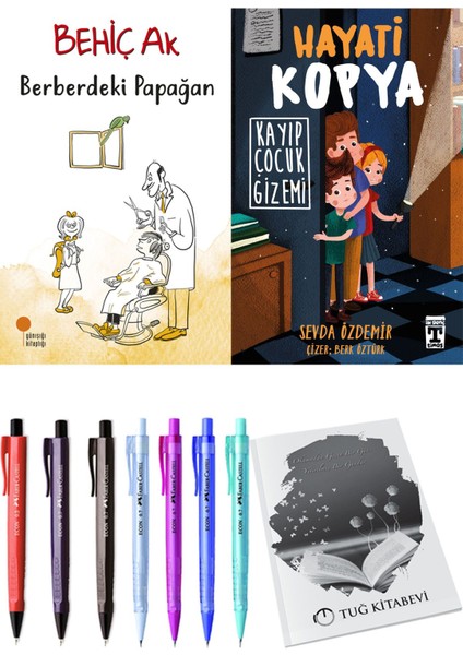 Hayati Kopya Kayıp Çocuk Gizemi ve Berberdeki Papağan 2'li Set + Hediyeli