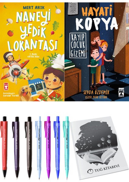 Hayati Kopya Kayıp Çocuk Gizemi ve Naneyi Yedik Lokantası 2'li Set + Hediyeli