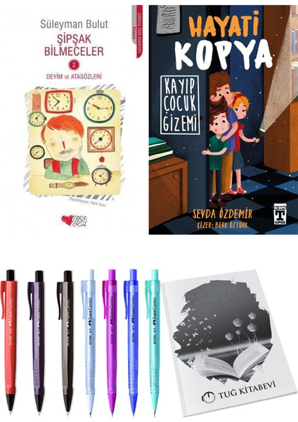 Hayati Kopya Kayıp Çocuk Gizemi ve Şipşak Bilmeceler 2 2'li Set + Hediyeli