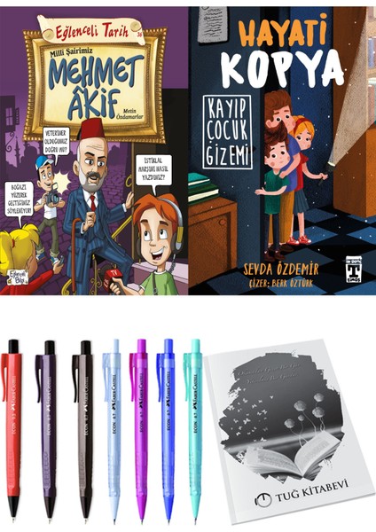 Hayati Kopya Kayıp Çocuk Gizemi ve Milli Şairimiz Mehmet Akif 2'li Set + Hediyeli