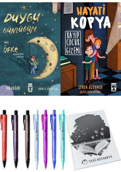 Hayati Kopya Kayıp Çocuk Gizemi ve Duygu Günlüğüm Mira Öfke Gezegeni'nden Ayrılıyor 2'li Set + Hediyeli