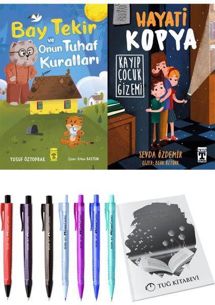 Hayati Kopya Kayıp Çocuk Gizemi ve Bay Tekir ve Onun Tuhaf Kuralları 2'li Set + Hediyeli