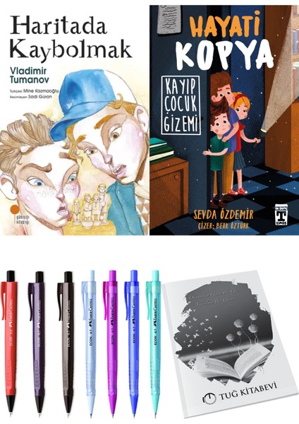 Hayati Kopya Kayıp Çocuk Gizemi ve Haritada Kaybolmak 2'li Set + Hediyeli