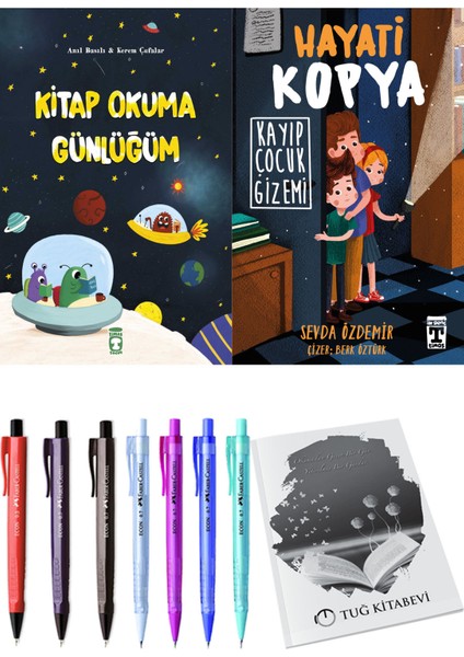 Hayati Kopya Kayıp Çocuk Gizemi ve Kitap Okuma Günlüğüm 2'li Set + Hediyeli