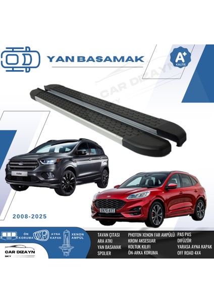 Ford Kuga St Line Nirvana Alüminyum Yan Basamak Marşpiyel Koruma 2017>2018>2019