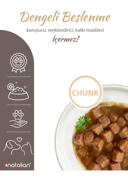 Adult Lamb Kuzulu Parça Etli Kedi Konservesi 400 gr x 6 Adet