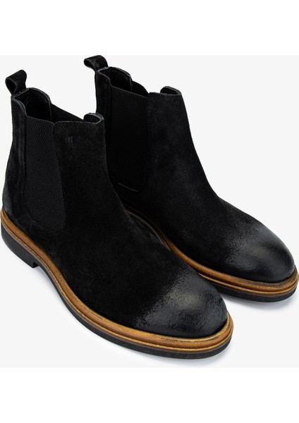 Erkek Deri Siyah Süet Casual Bot 537 3570 Erk Bot SK24-25 Sıyah Suet fiyatları