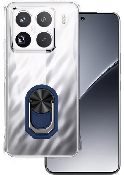 Xiaomi Mi 15 Kılıf Kamera Korumalı Kickstand Yüzüklü Tpu Süper Silikon