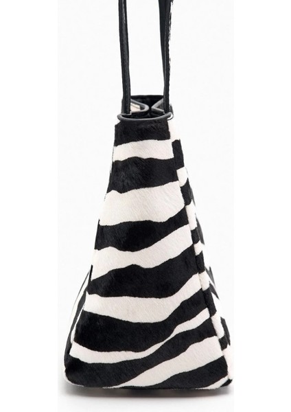 Allbucks Zara, Hayvan Desen Zebra Leopar Hakiki Gerçek Deri Kol Çantası ABZRA0186 modelleri