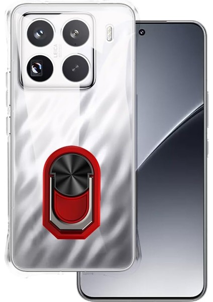 Xiaomi Mi 15 Kılıf Kamera Korumalı Kickstand Yüzüklü Tpu Süper Silikon