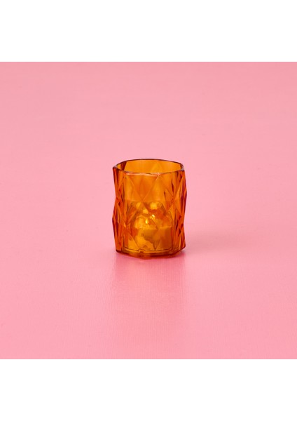 Mini LED Pilli Mum - Amber - 4,7x4,7x5,7 cm modelleri