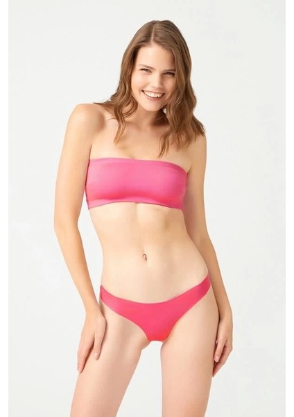 Cotonhıll Lazer Kesim Pembe Bikini Külot