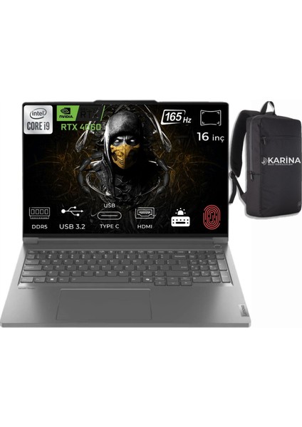 Thinkbook 16PG5 Irx 21N50024TR-01 I9-14900HX 48GB 1tb SSD RTX4060 8gb 16INÇ 165Hz FDos Laptop