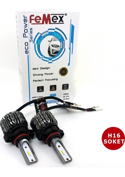 Eco Power H16 PSX24W Şimşek Etkili Csp LED Xenon