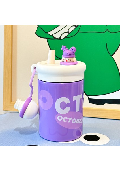 Kızlar Için Su Bardağı, Gösterişli Bebek, Bobo Bardak, Termos Bardak, Sevimli Çizgi Film Çocuk Pipeti (Yurt Dışından)