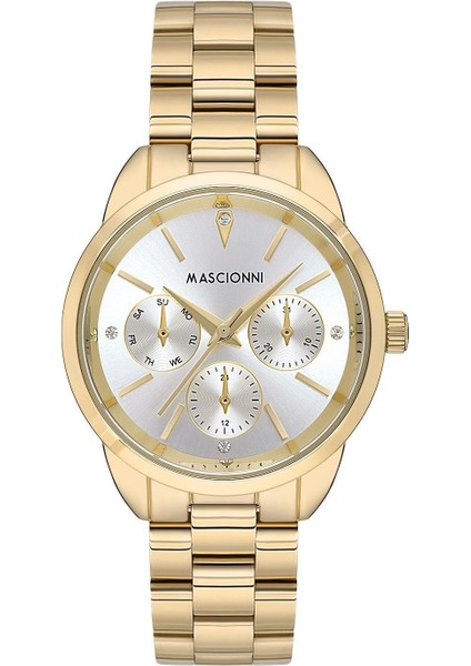 Gold Renkli Spor Kasa Kadın Kol Saati M.1.2178.03