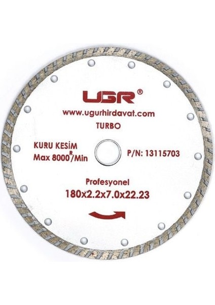 230 x 2,4/1,8 x 22,23 Turbo Elmas Testere Ugr