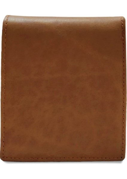 Moda Erkek Çoklu Kart Yuvası Dana Derisi Kısa Katlanır Cüzdan (Yurt Dışından)