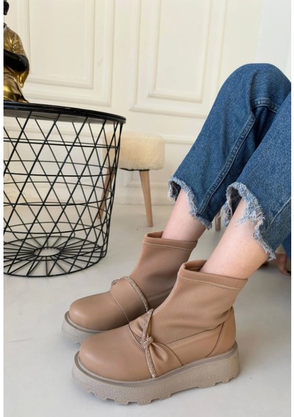 Dewn Nude Cilt Topuklu Bot modelleri