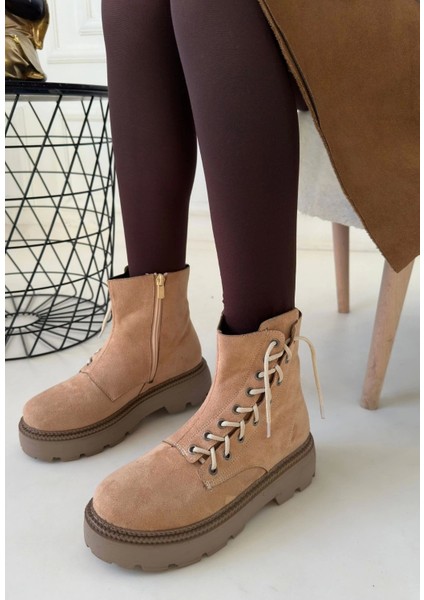 Agnej Nude Süet Bağcıklı Bot fiyatları