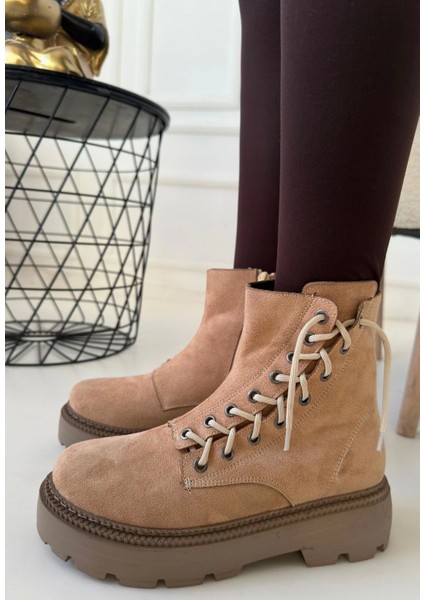 Agnej Nude Süet Bağcıklı Bot modelleri