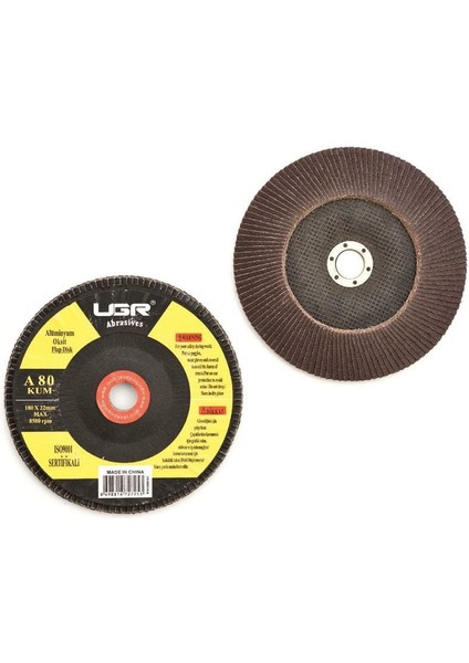 Flap Disk (Alüminyum Oksit) 115 mm x 80 Kum (10 Adet)