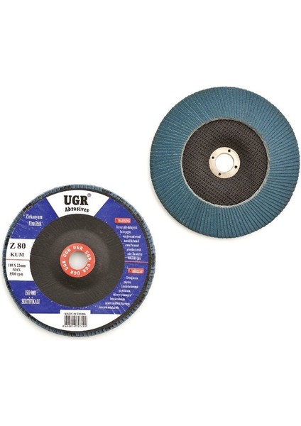 Flap Disk (Zirkonyum Oksit) 180 mm x 100 Kum (10 Adet)