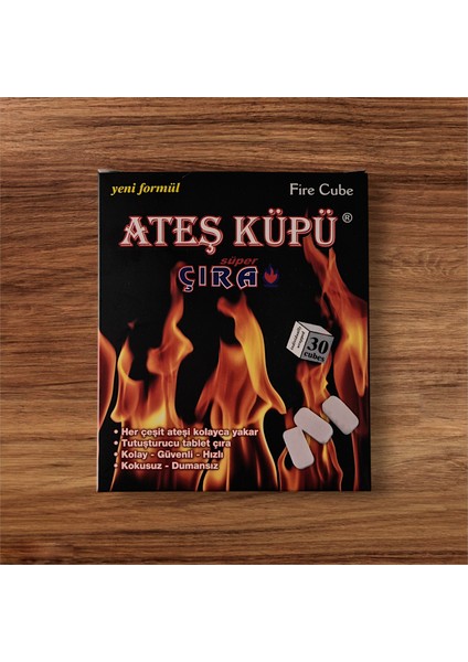 Ateş Küpü Tutuşturucu Çıra Mangal Soba Tutuşturucu