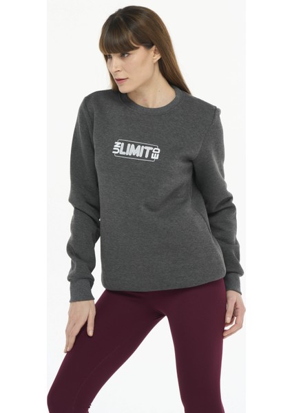 Kadın Pamuklu Içi Polarlı Bisiklet Yaka Sweatshirt fiyatları