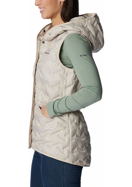 WK8716_278 Delta Ridge Iı Down Kapüşonlu Kadın Kaz Tüyü Yelek modelleri