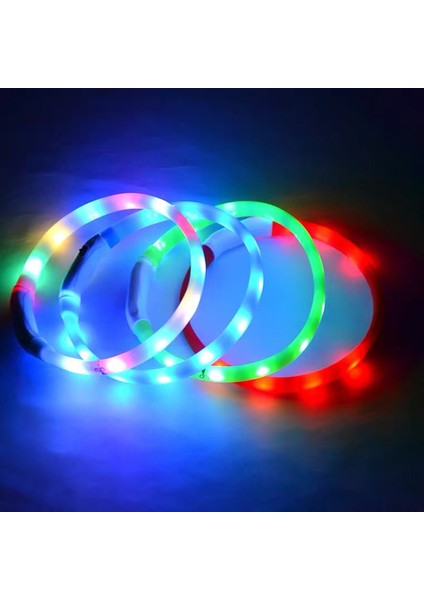 Pembe Tarzı S 35CM Pandada LED Köpek Tasması USB Pet Köpek Luminous Tasması Gece Tasması Köpekler Için Şarj Edilebilir Güvenlik Yanıp Sönen Parlayan Parıldayan (Yurt Dışından)