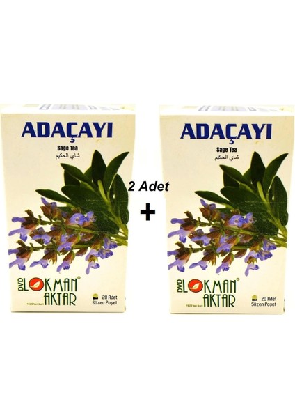2 Kutu Adaçayı 2x20 Süzen Poşet
