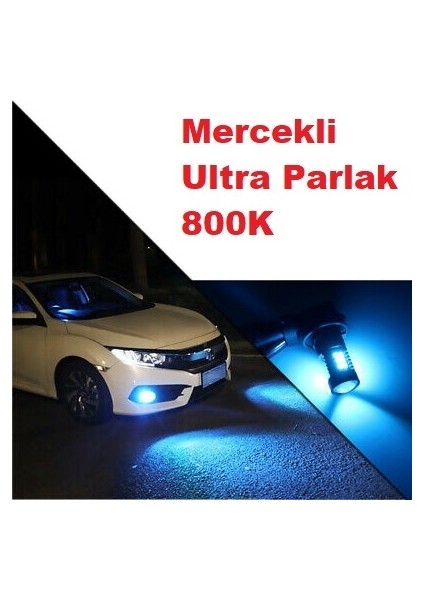 H8/11 Sis Farları Için LED Ampul 2835 CHIP Turkuaz Renk Mercekli 66LEDLI fiyatları