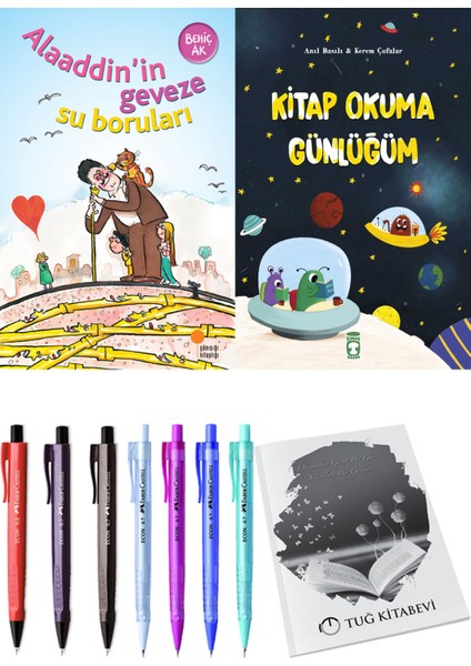 Kitap Okuma Günlüğüm ve Alaaddin’in Geveze Su Boruları 2li Set