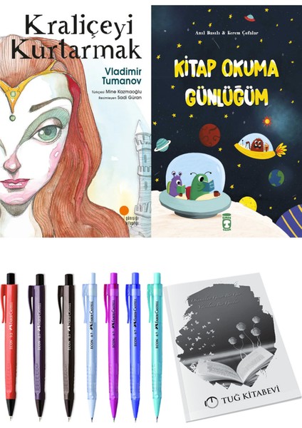 Kitap Okuma Günlüğüm ve Kraliçeyi Kurtarmak 2li Set
