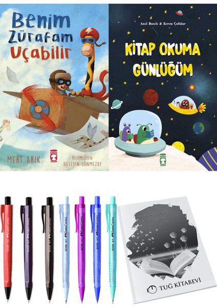 Kitap Okuma Günlüğüm ve Benim Zürafam Uçabilir 2li Set