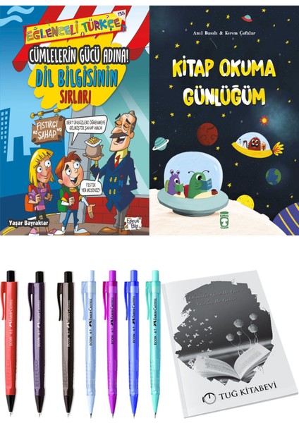 Kitap Okuma Günlüğüm ve Cümlelerin Gücü Adına! Dil Bilgisinin Sırları 2li Set