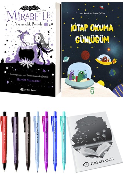 Kitap Okuma Günlüğüm ve Mirabelle 1 Yaramazlık Peşinde 2li Set
