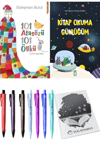 Kitap Okuma Günlüğüm ve 101 Atasözü 101 Öykü Süleyman Bulut 2li Set