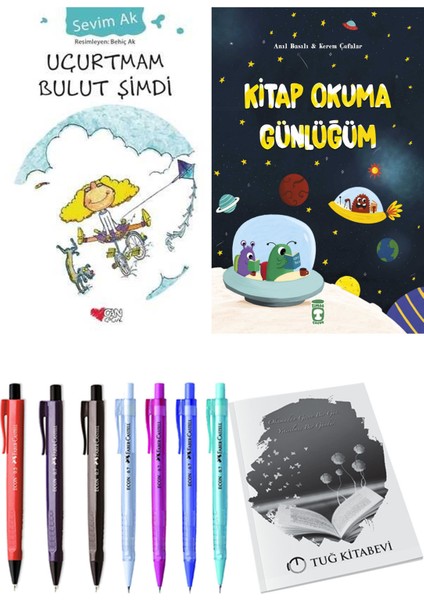 Kitap Okuma Günlüğüm ve Uçurtmam Bulut Şimdi 2li Set